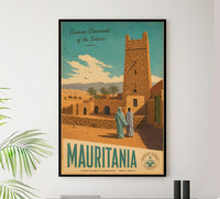 Africa - Mauritania - Vintage Tourism Travel Poster