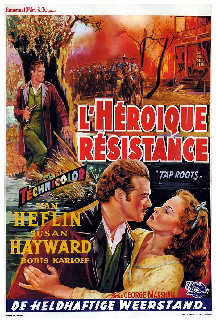 Tap Roots 1948 - Belgium - v1 - Classic Movie Poster