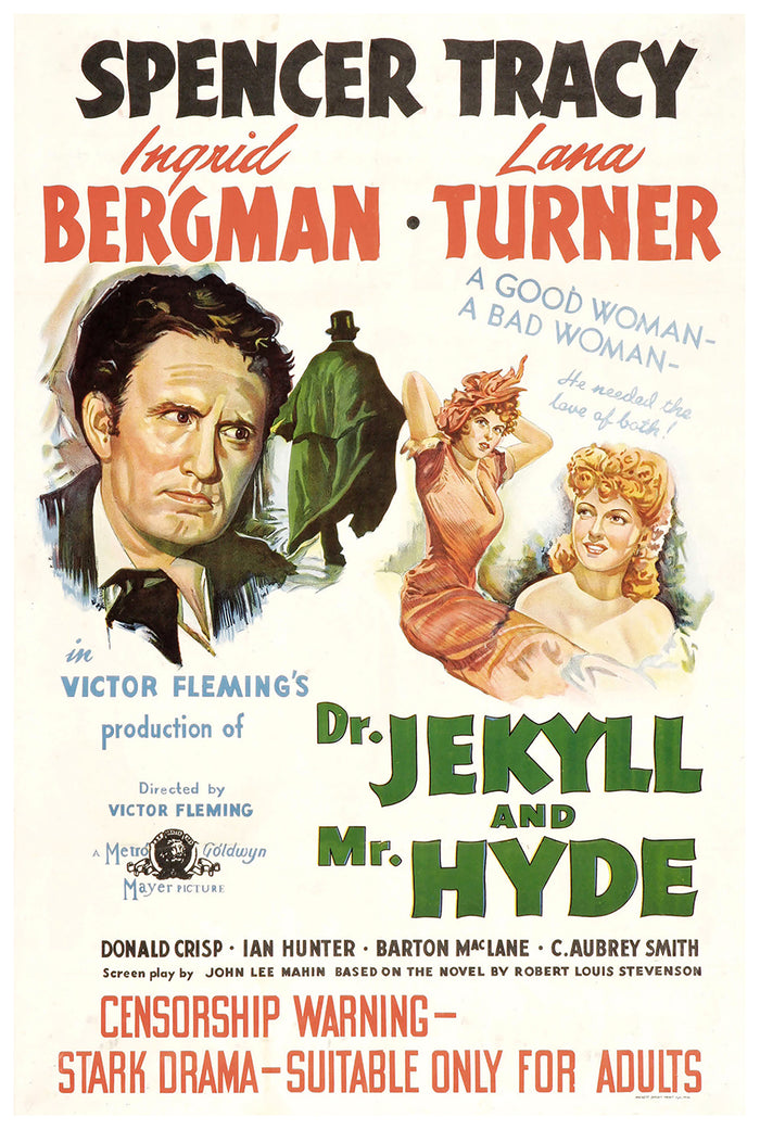 Dr. Jekyll and Mr. Hyde 1941 - Australia - v1 - Classic Movie Poster