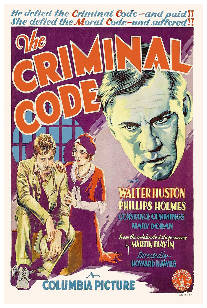 The Criminal Code 1931 - US - v1 - Classic Movie Poster