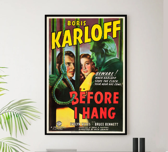Before I Hang 1940 - US - v1 - Classic Movie Poster