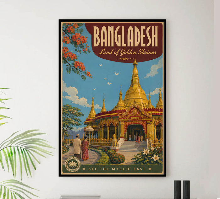 Bangladesh - Tourism - v1 - Vintage Travel Poster