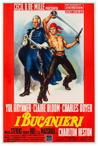 The Buccaneer 1958 - Italy - v2 - Classsic Movie Poster