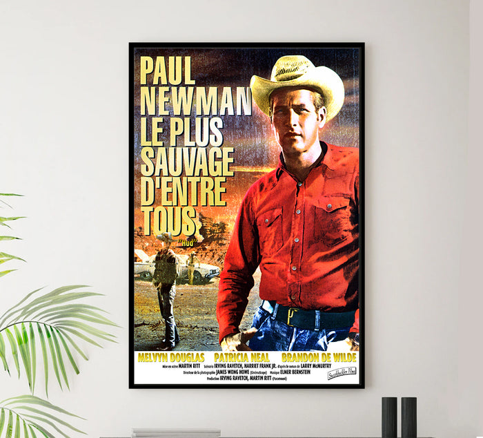 Hud 1963 - Paul Newman - France (2) - Classic Movie Poster
