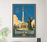 Turkmenistan - Tourism - v1 - Vintage Travel Poster