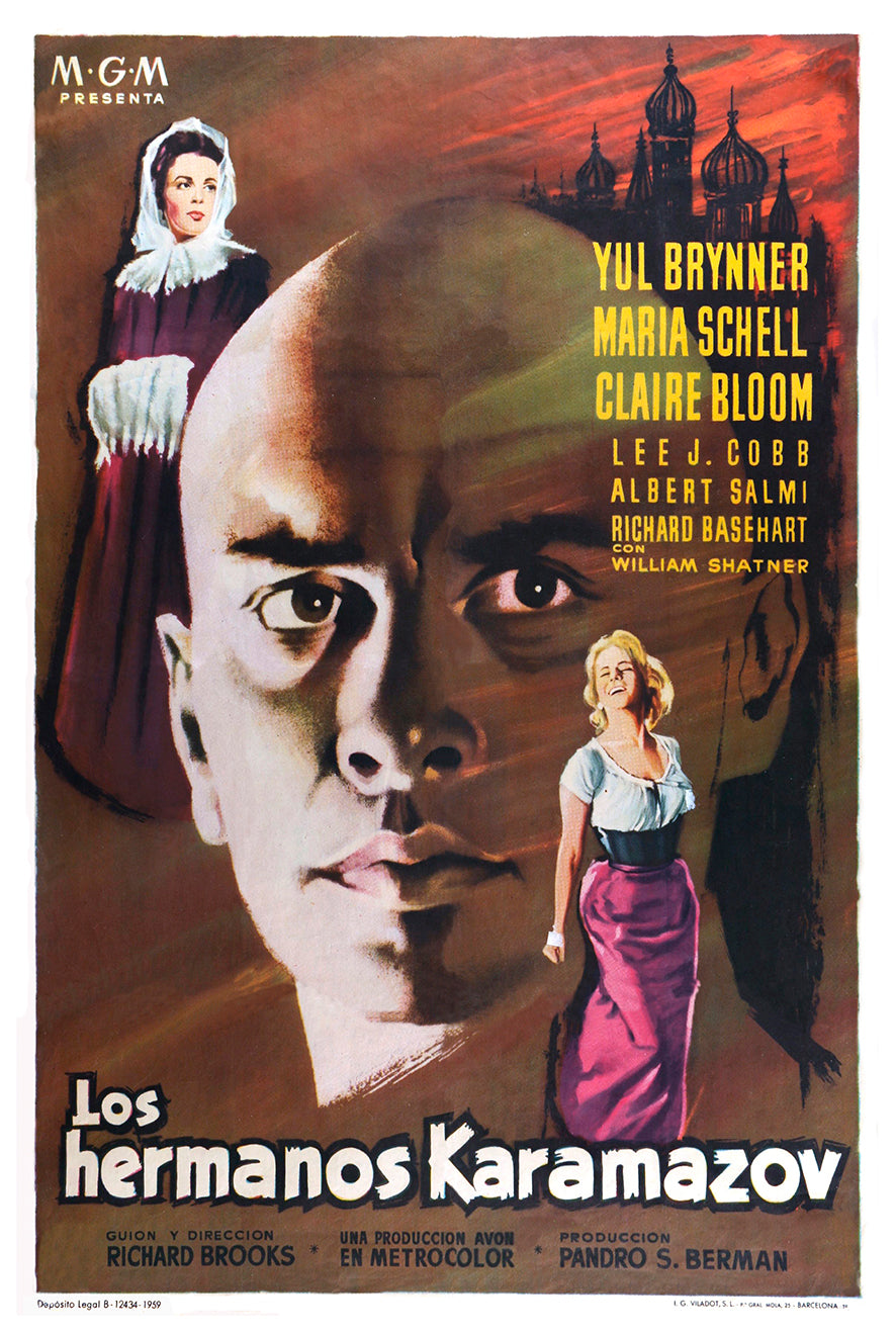 The Brothers Karamazov 1958 - Spain - v2 - Classsic Movie Poster