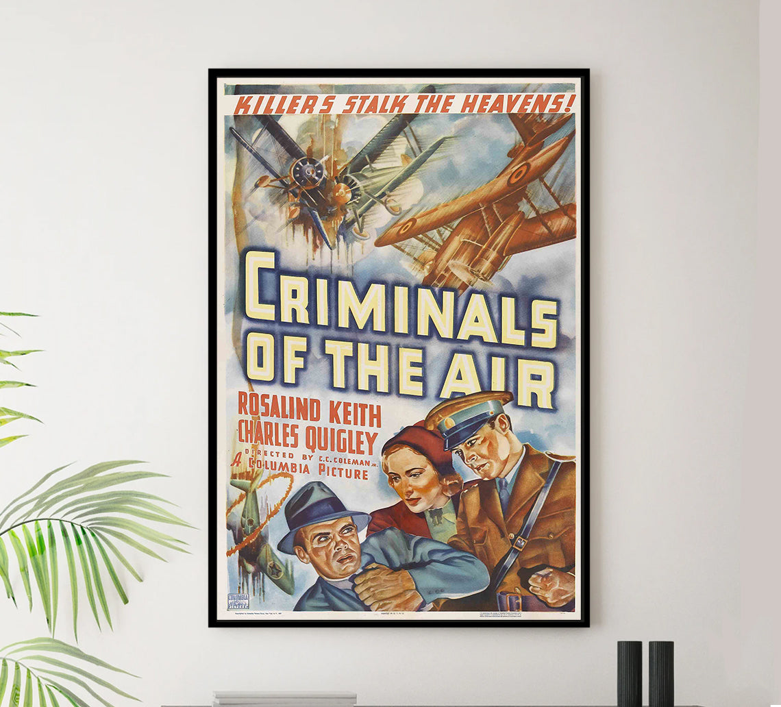 Criminals of the Air 1937 - Rita Hayworth - US - Classic Movie Poster