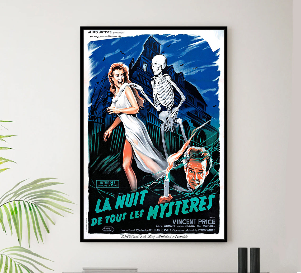 House on Haunted Hill 1959 - France - v1 - Classic Movie Poster