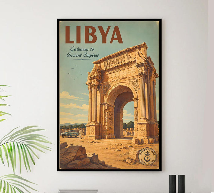 Africa - Libya - Vintage Tourism Travel Poster
