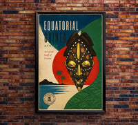 Africa - Equatorial Guinea - Vintage Tourism Travel Poster