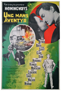 Hemingway's Adventures of a Young Man 1962 - Paul Newman - Sweden - Classic Movie Poster