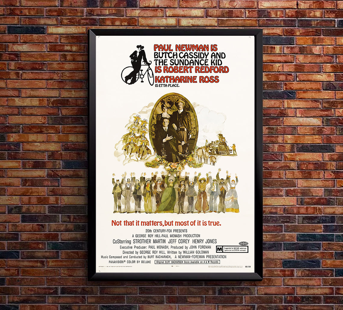 Butch Cassidy and the Sundance Kid 1969 - Paul Newman - US - Classic Movie Poster