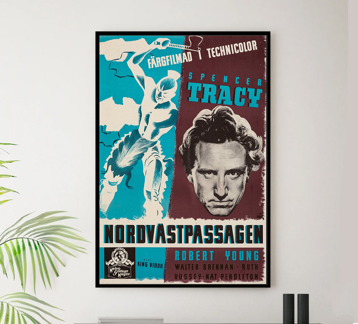 Northwest Passage 1940 - Sweden - v1 - Classic Movie Poster