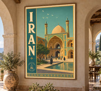Iran - Tehran - Tourism - v1 - Vintage Travel Poster