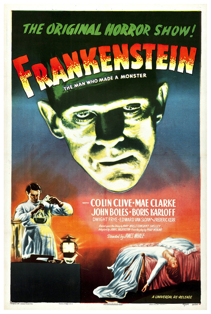 Frankenstein 1931 - US - v14 - Classic Movie Poster