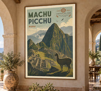 Peru - Machu Picchu - Vintage Tourism Travel Poster