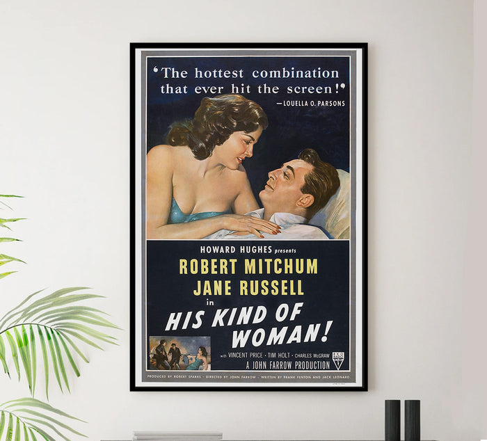 His Kind of Woman 1951 - US - v1 - Classic Movie Poster
