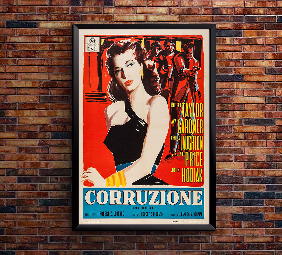 The Bribe 1949 - Italy - v4 - Classic Movie Poster
