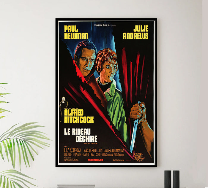 Torn Curtain 1966 - Paul Newman - France - Classic Movie Poster