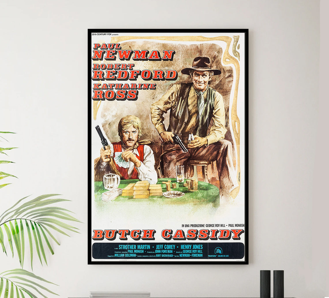 Butch Cassidy and the Sundance Kid 1969 - Paul Newman - Italy (3) - Classic Movie Poster