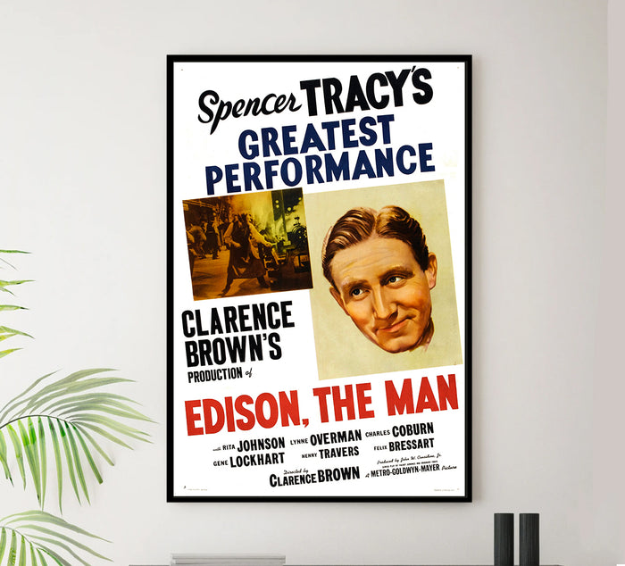 Edison, the Man 1940 - US - v3 - Classic Movie Poster