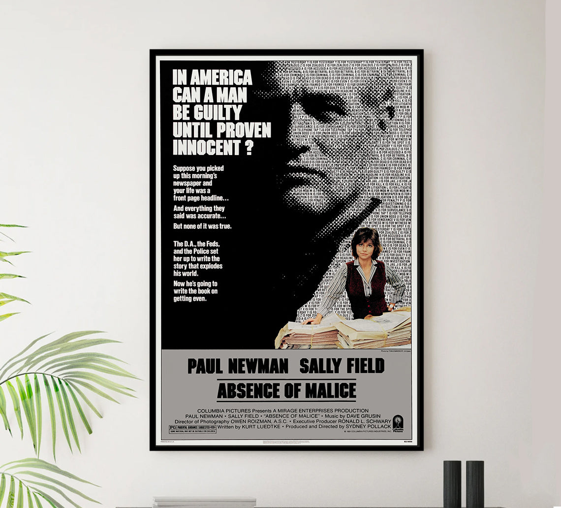 Absence of Malice 1981 - Paul Newman - US - Classic Movie Poster