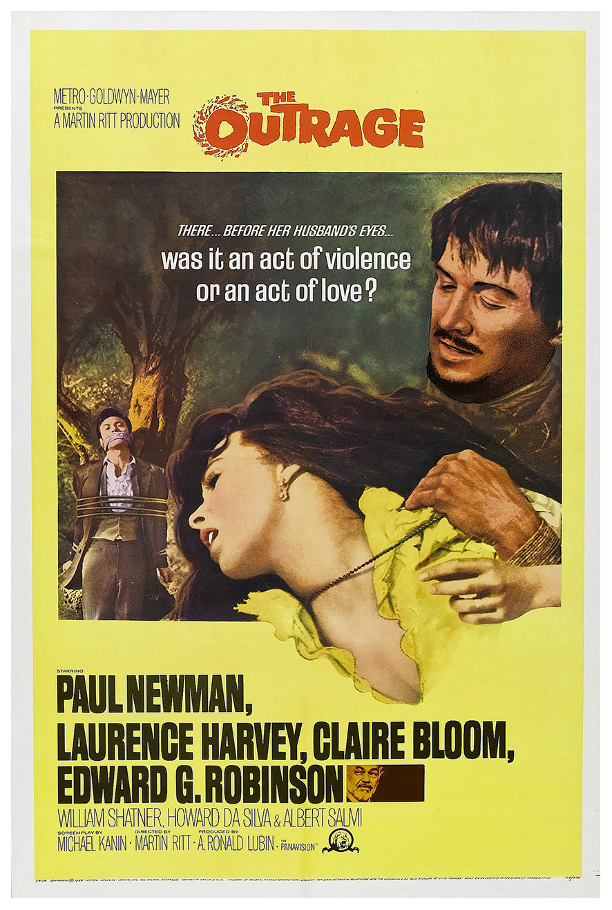 The Outrage 1964 - Paul Newman - US - Classic Movie Poster