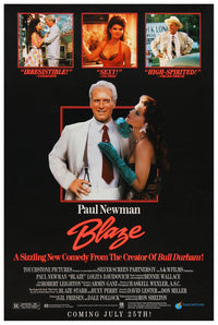 Blaze 1989 - Paul Newman - US (2) - Classic Movie Poster