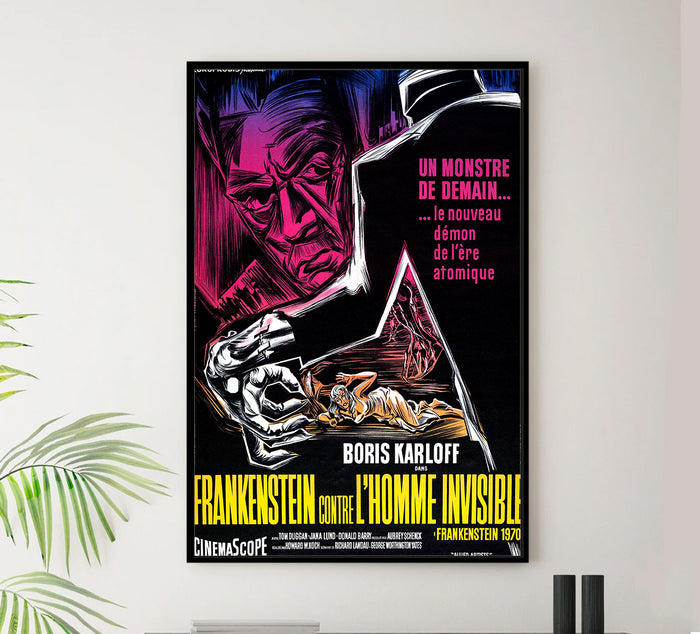 Frankenstein - 1970 1958 - France - v2 - Classic Movie Poster