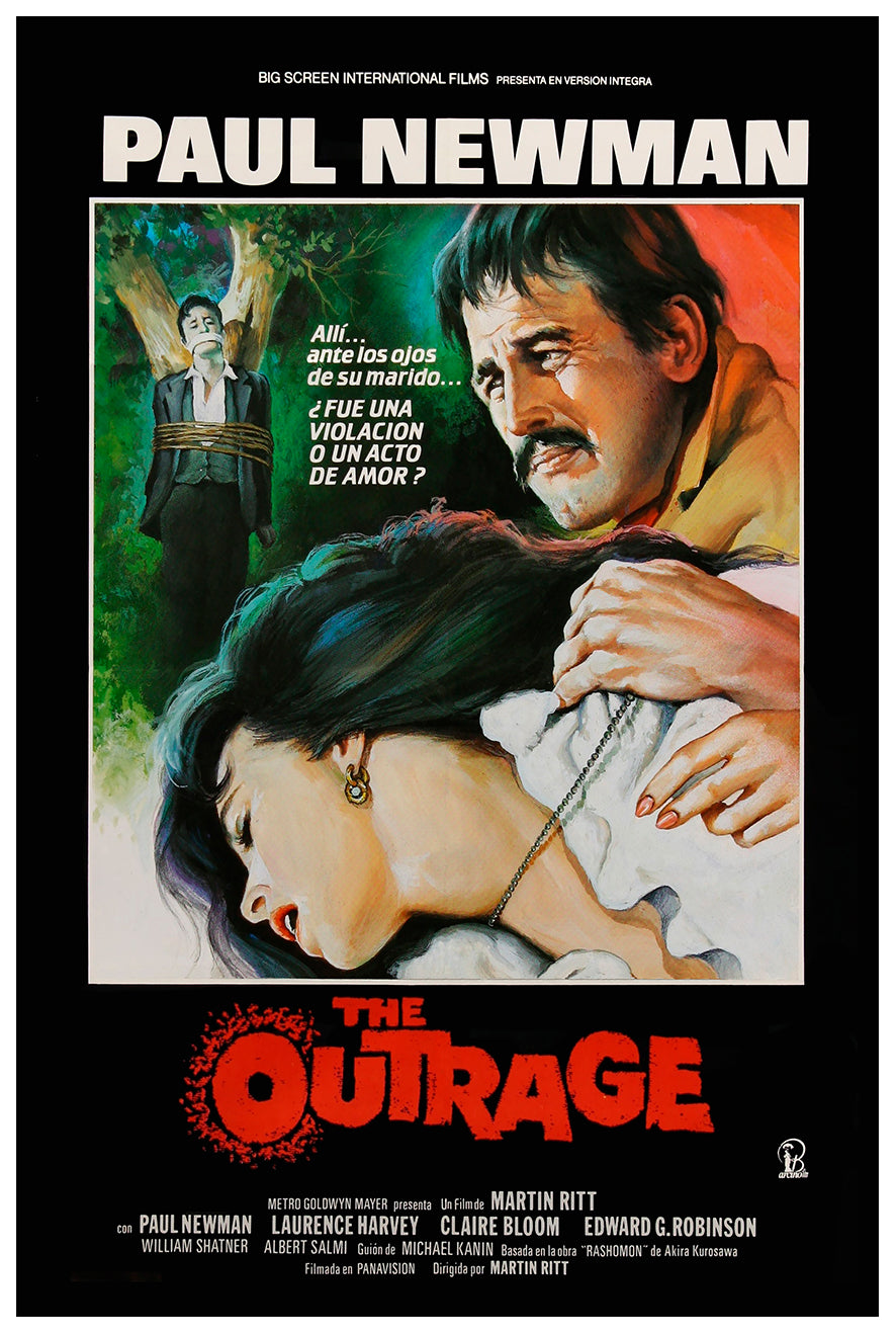 The Outrage 1964 - Paul Newman - Spain (2) - Classic Movie Poster