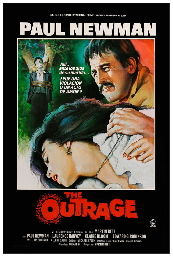 The Outrage 1964 - Paul Newman - Spain (2) - Classic Movie Poster