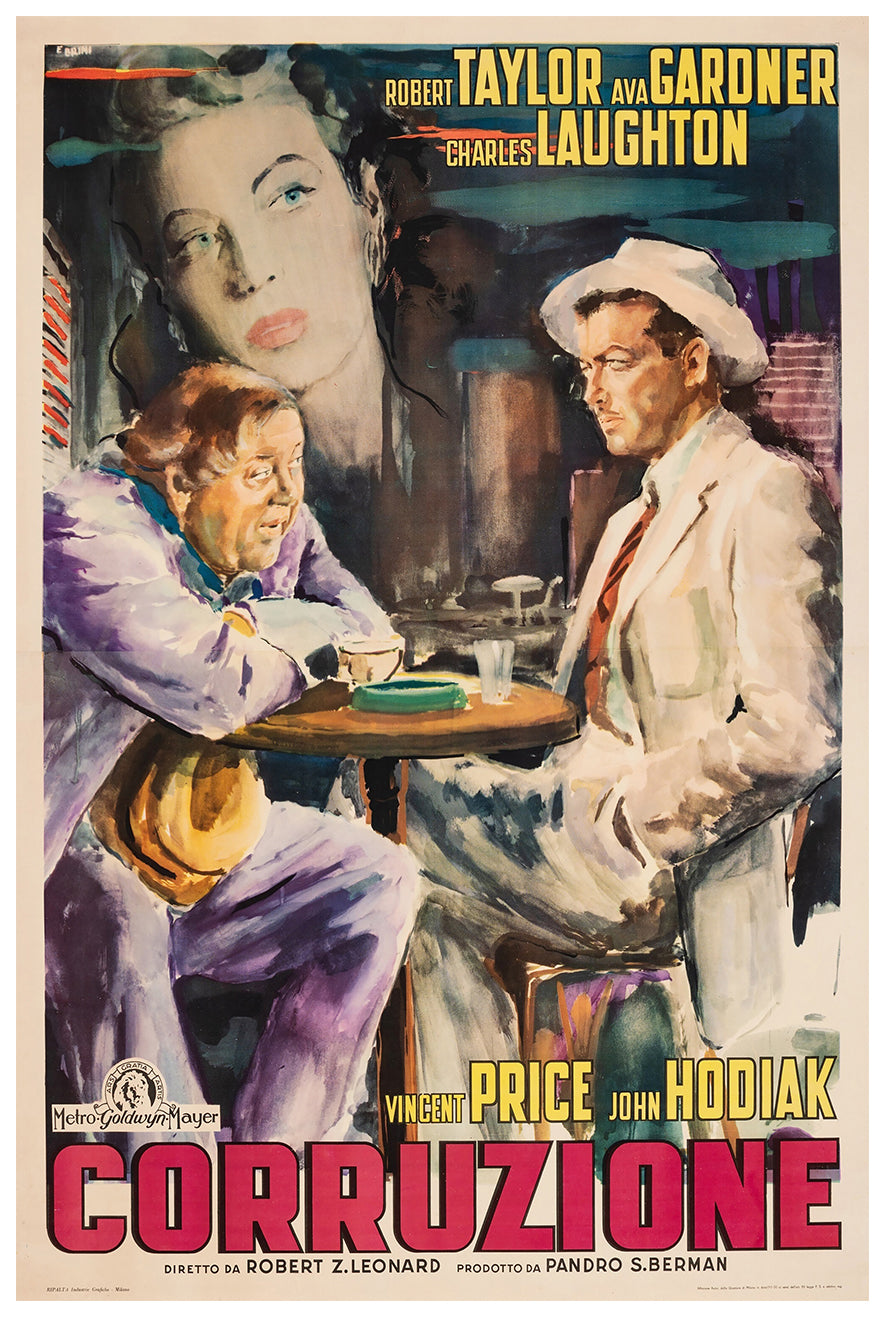 The Bribe 1949 - Italy - v2 - Classic Movie Poster