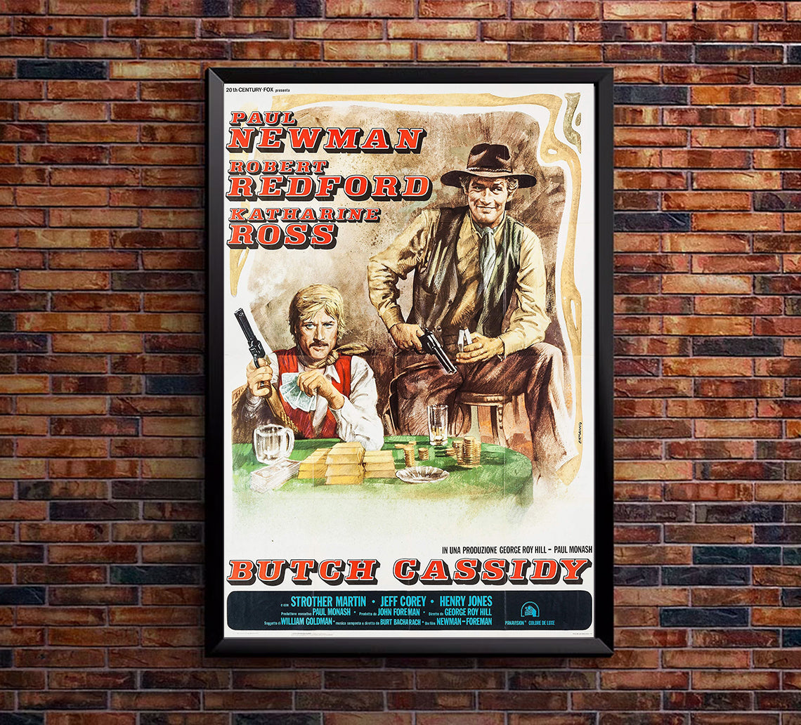 Butch Cassidy and the Sundance Kid 1969 - Paul Newman - Italy (3) - Classic Movie Poster