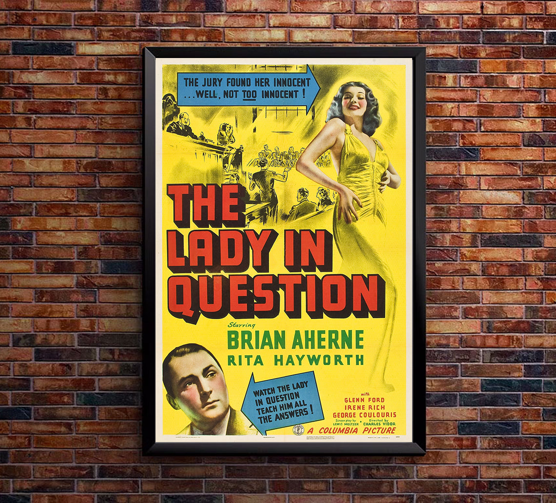 The Lady in Question 1940 - Rita Hayworth - US - Classic Movie Poster