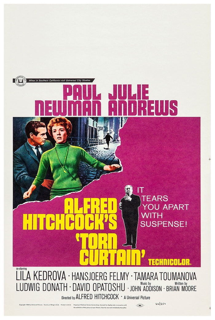 Torn Curtain 1966 - Paul Newman - US (2) - Classic Movie Poster