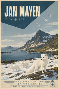 Norway - Jan Mayen - Vintage Tourism Travel Poster