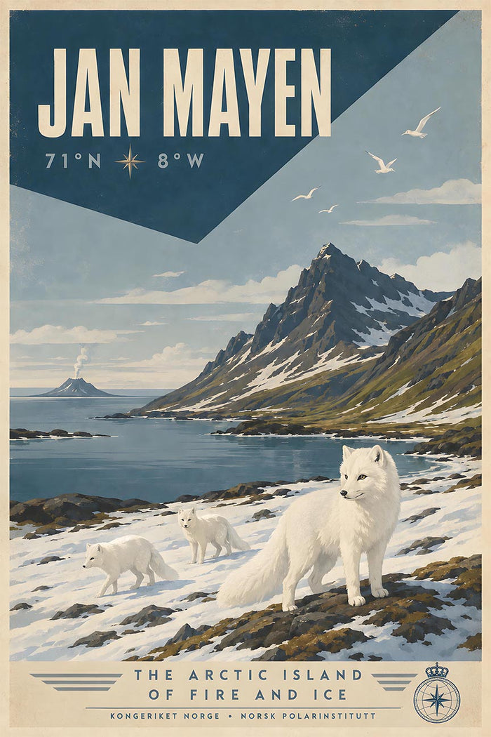 Norway - Jan Mayen - Vintage Tourism Travel Poster