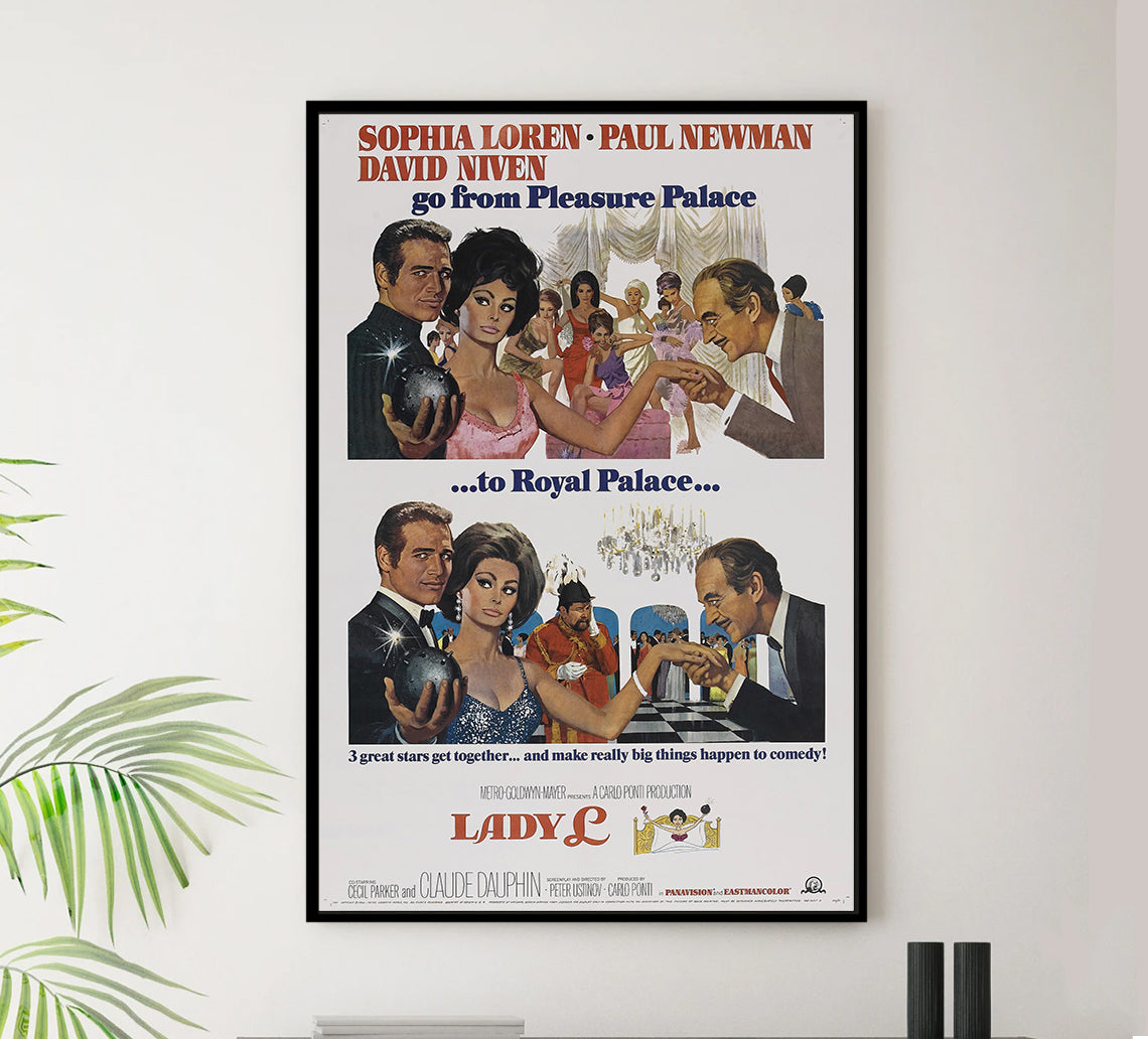 Lady L 1965 - Paul Newman - US - Classic Movie Poster