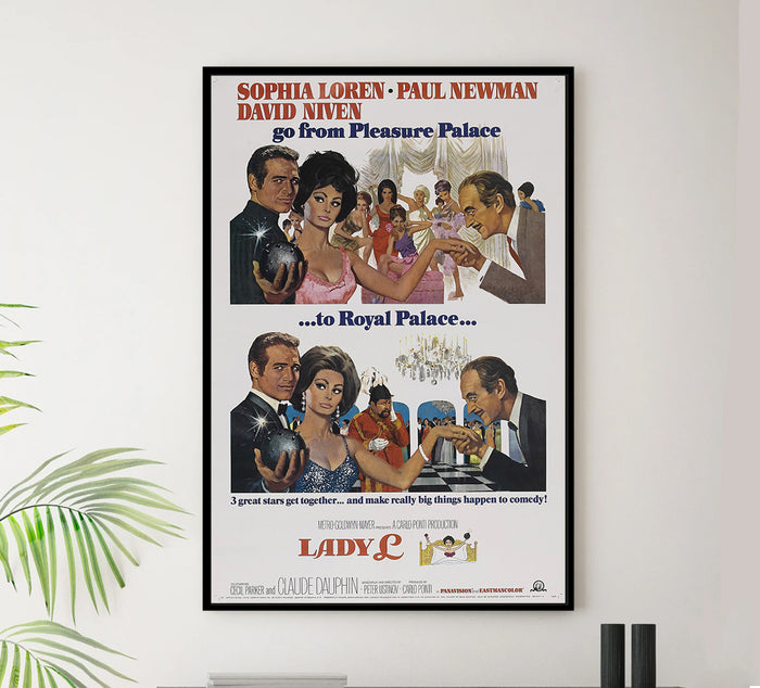 Lady L 1965 - Paul Newman - US - Classic Movie Poster