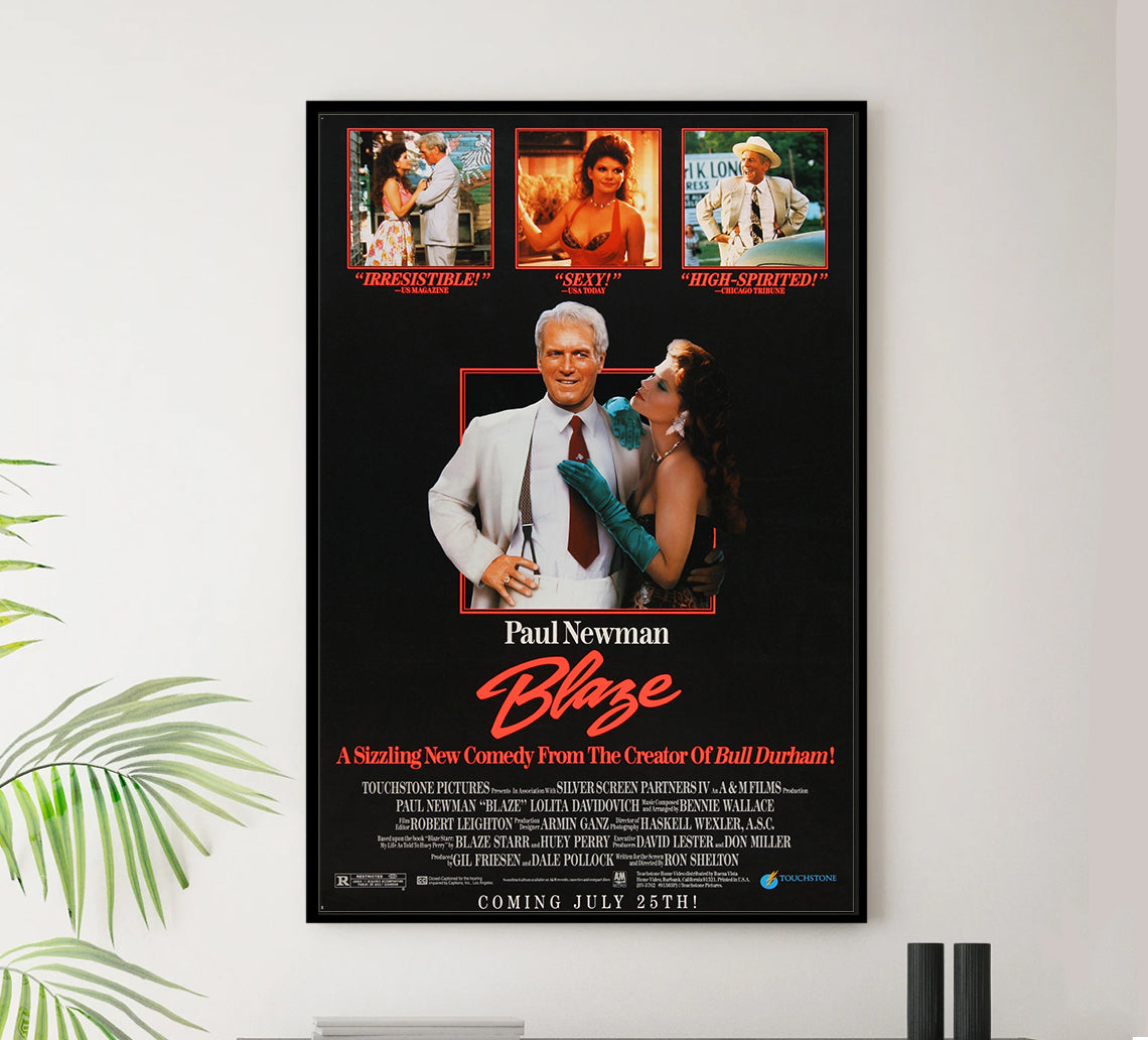Blaze 1989 - Paul Newman - US (2) - Classic Movie Poster