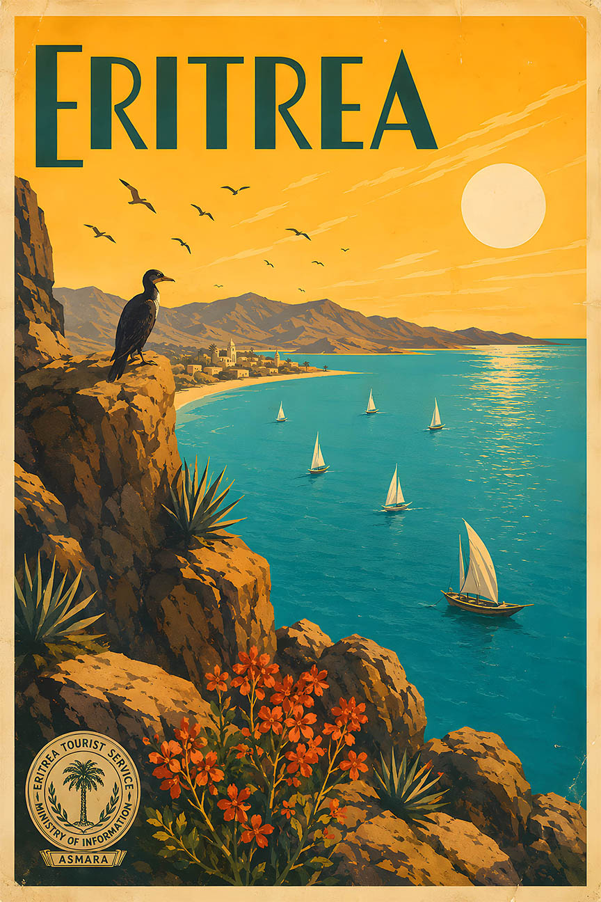 Eritrea - Tourism - v1 - Vintage Travel Poster
