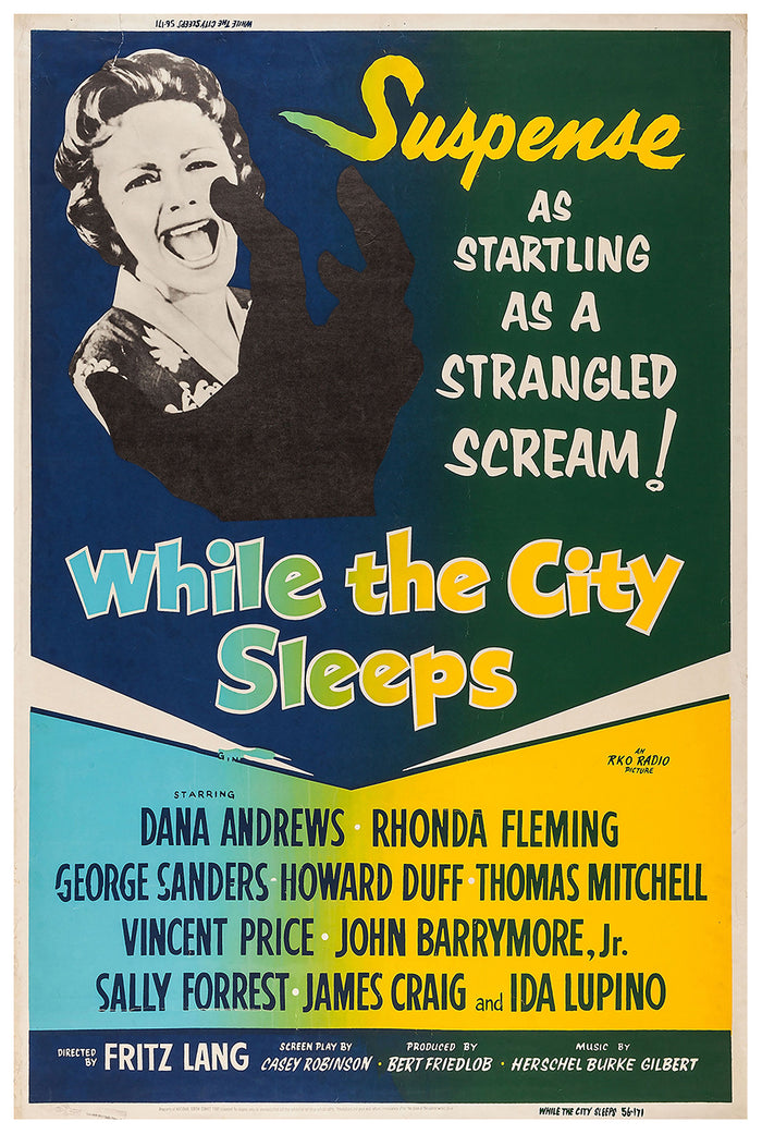 While the City Sleeps 1956 - US - v4 - Classic Movie Poster