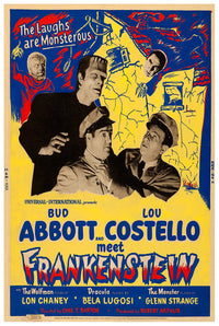 Bud Abbott Lou Costello Meet Frankenstein 1948 - US - v4 - Classic Movie Poster