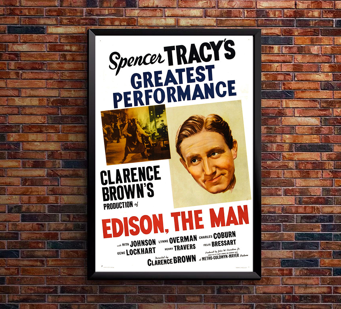 Edison, the Man 1940 - US - v3 - Classic Movie Poster