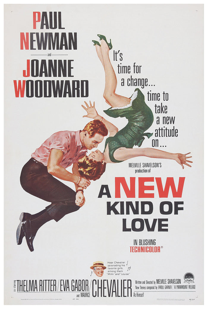 A New Kind of Love 1963 - Paul Newman - US - Classic Movie Poster