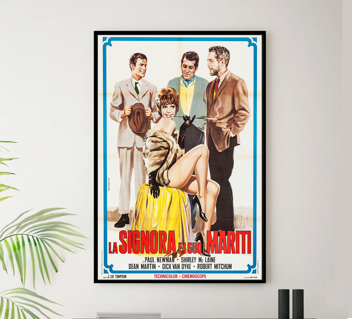 What a Way to Go! 1964 - Paul Newman - Italy - Classic Movie Poster