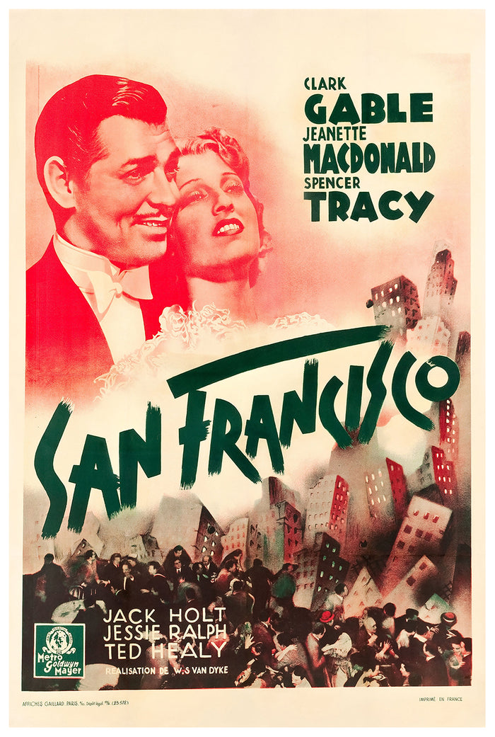 San Francisco 1936 - France - v2 - Classic Movie Poster