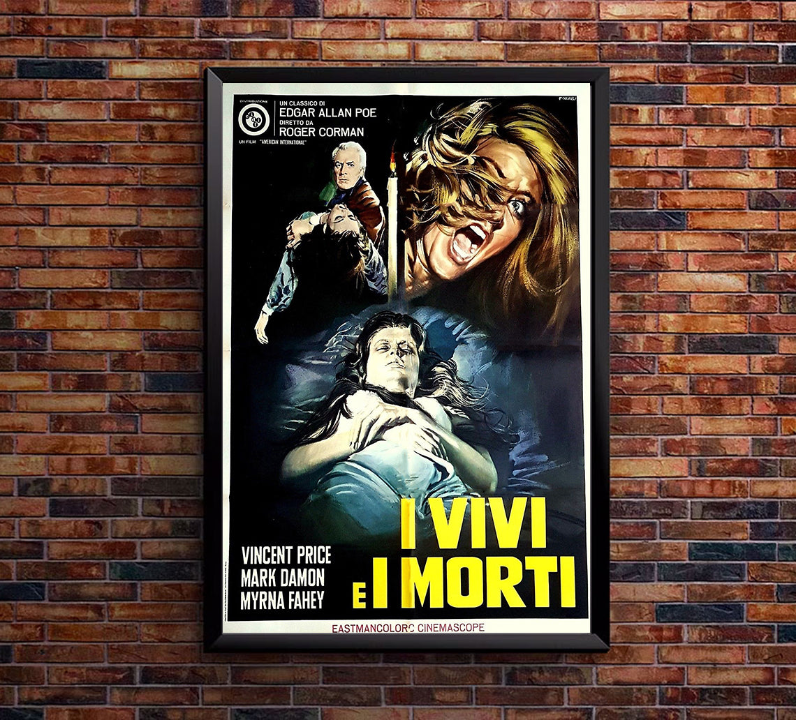 House of Usher 1960 - Italy - v2 - Classic Movie Poster