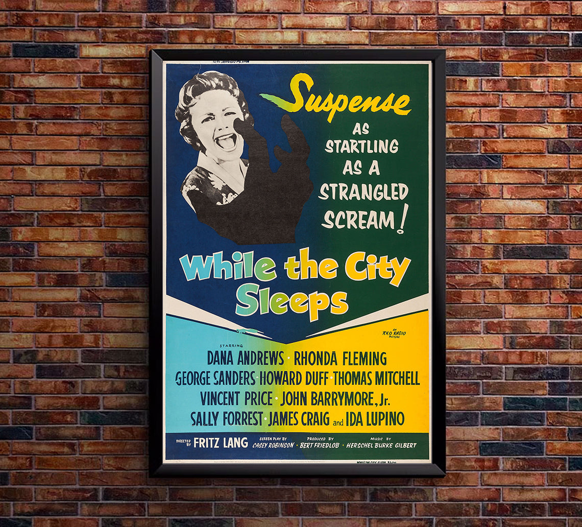 While the City Sleeps 1956 - US - v4 - Classic Movie Poster
