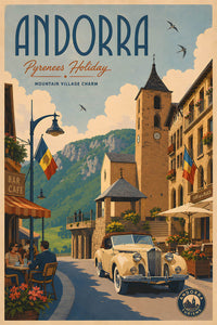 Andorra - Tourism - v1 - Vintage Travel Poster